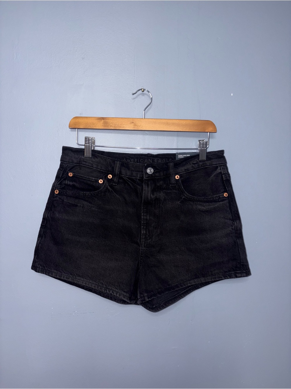 American Eagle | Black Jean Shorts (NWT) | Size 6